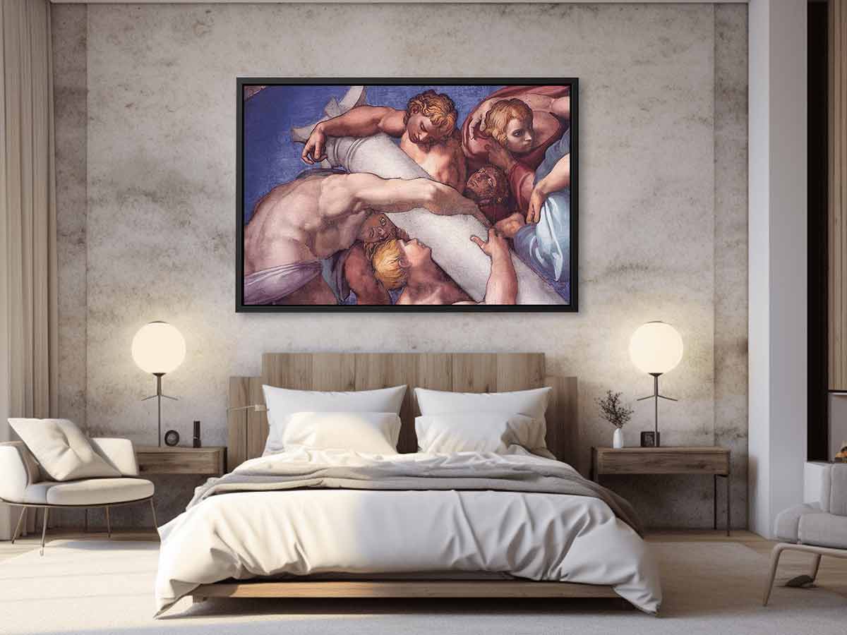 The Last Judgment (detail) By Michelangelo Buonarroti