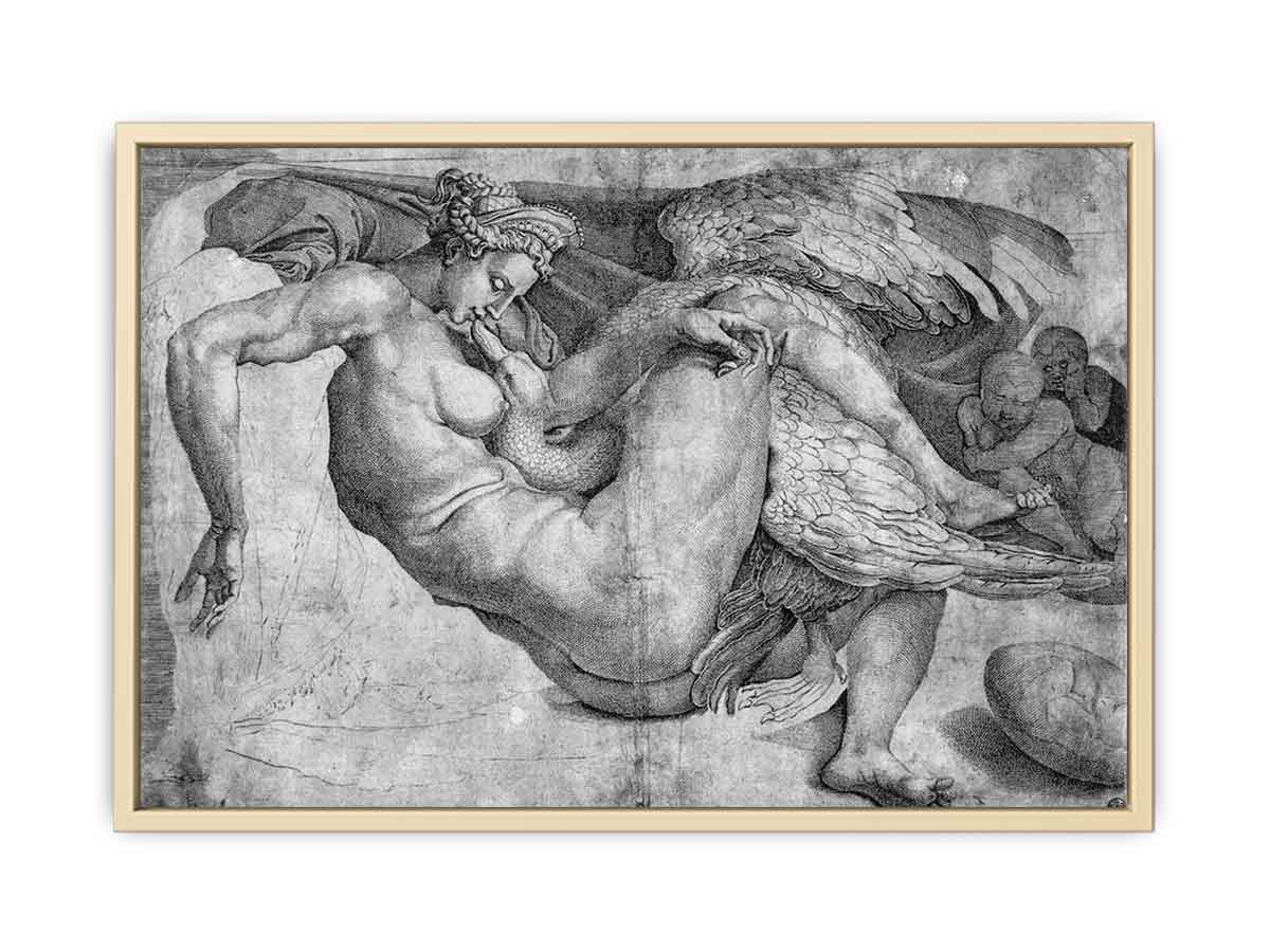 Leda and the Swan By Michelangelo Buonarroti