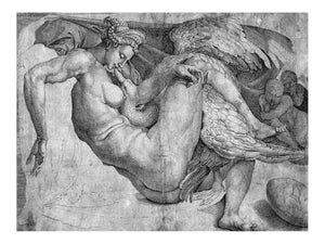Leda and the Swan By Michelangelo Buonarroti