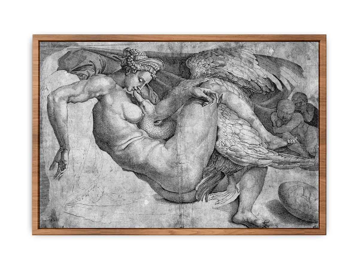 Leda and the Swan By Michelangelo Buonarroti