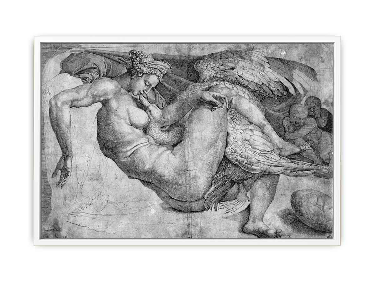 Leda and the Swan By Michelangelo Buonarroti