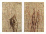 The Risen Christ a three-quarter length nude , looking down to the right, drawn over subsidiary By Michelangelo Buonarroti artwork preview