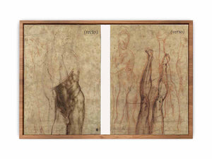 The Risen Christ a three-quarter length nude , looking down to the right, drawn over subsidiary