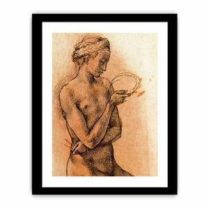 Study of a Kneeling Nude Girl for The Entombment By Michelangelo Buonarroti
