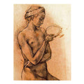 Kneeling Female Nude in Profile (recto)