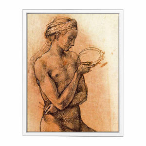 Study of a Kneeling Nude Girl for The Entombment By Michelangelo Buonarroti