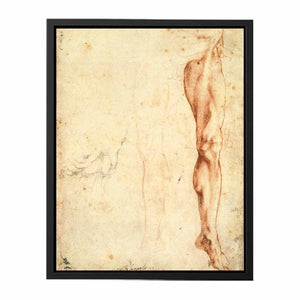 Study of a Left Male Leg (verso)