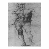 Male Nude (recto) By Michelangelo Buonarroti artwork preview