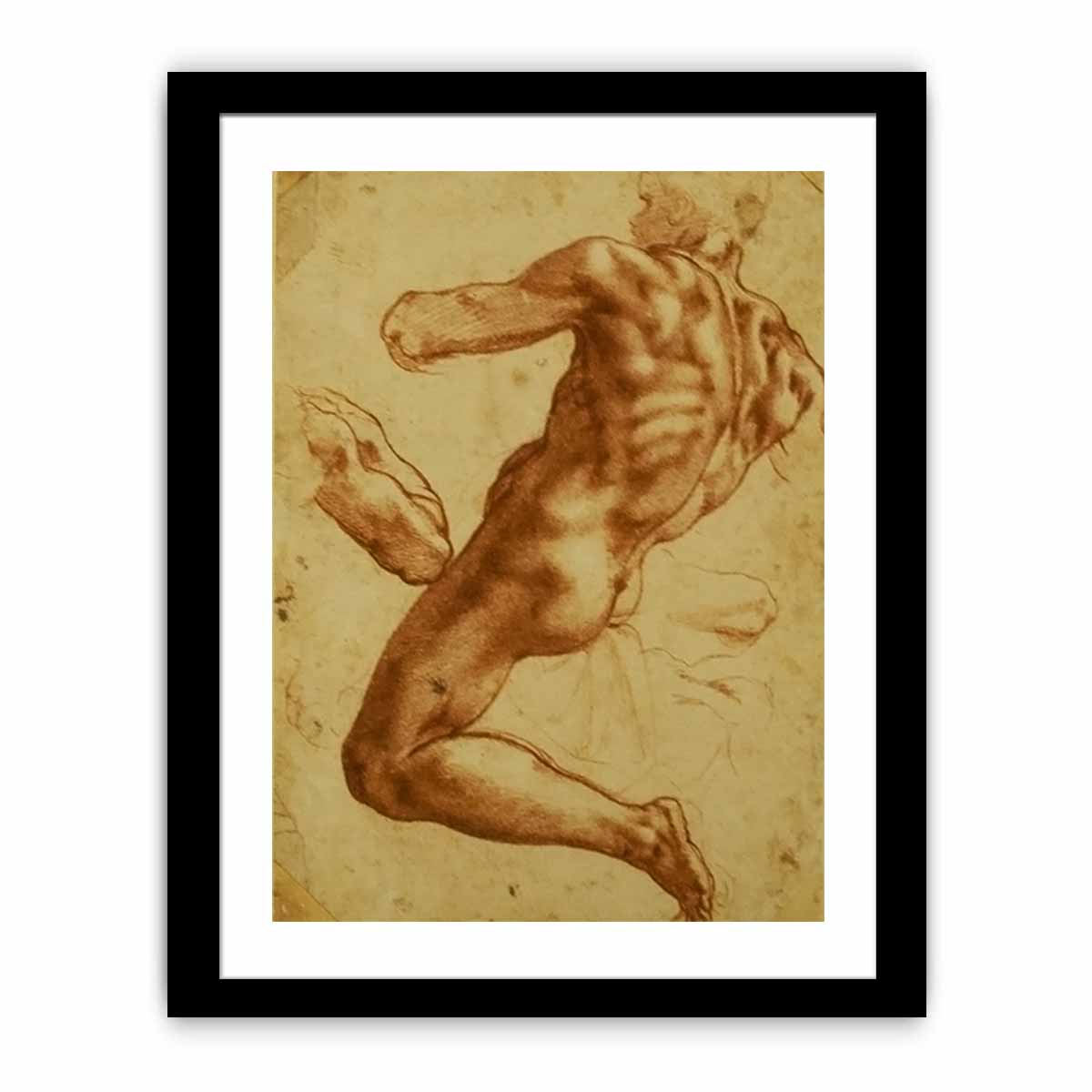 Study of an Ignudo By Michelangelo Buonarroti