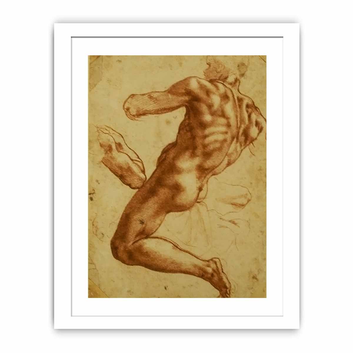 Study of an Ignudo By Michelangelo Buonarroti