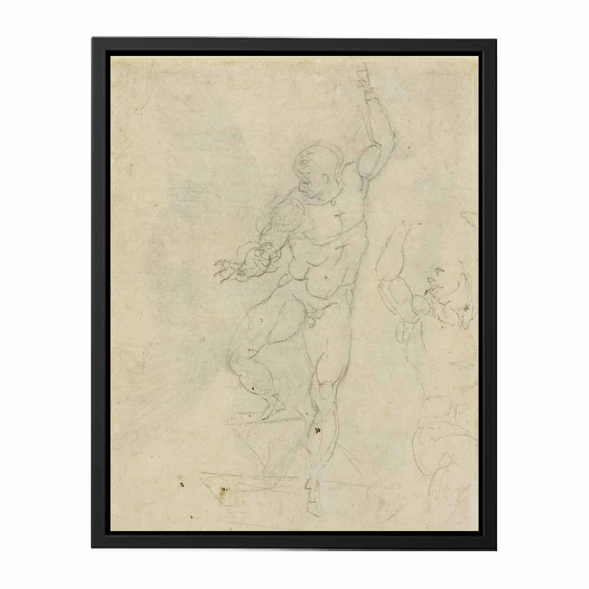 Study for a Risen Christ (verso)