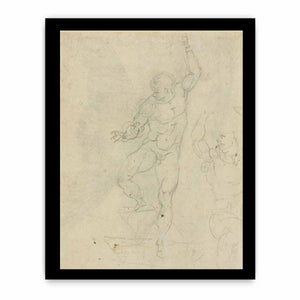 Study for a Risen Christ (verso) By Michelangelo Buonarroti