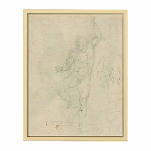 Study for a Risen Christ (verso) By Michelangelo Buonarroti