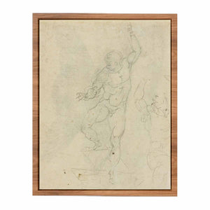 Study for a Risen Christ (verso) By Michelangelo Buonarroti