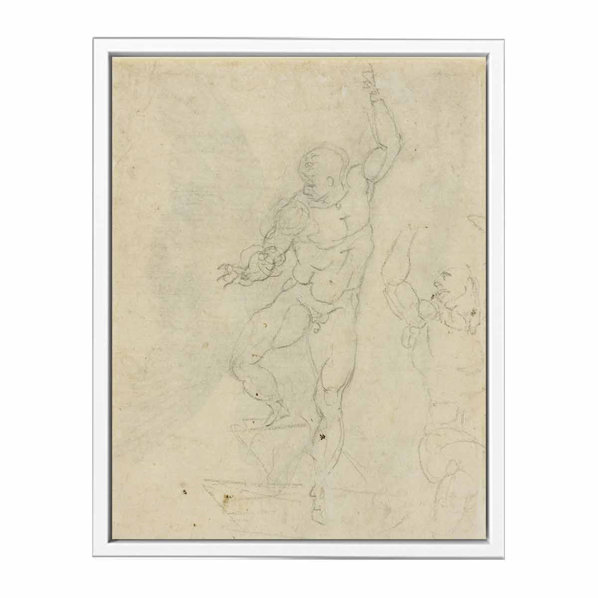 Study for a Risen Christ (verso) By Michelangelo Buonarroti