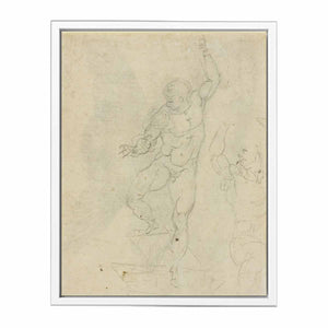 Study for a Risen Christ (verso) By Michelangelo Buonarroti