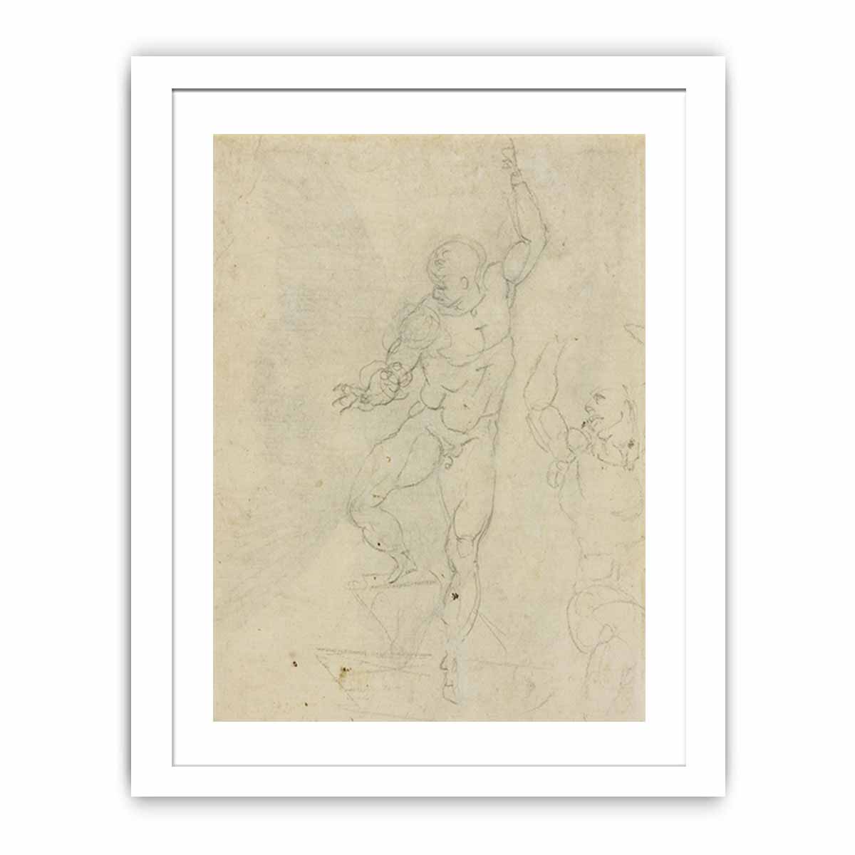Study for a Risen Christ (verso) By Michelangelo Buonarroti