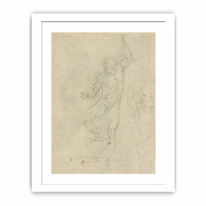 Study for a Risen Christ (verso) By Michelangelo Buonarroti
