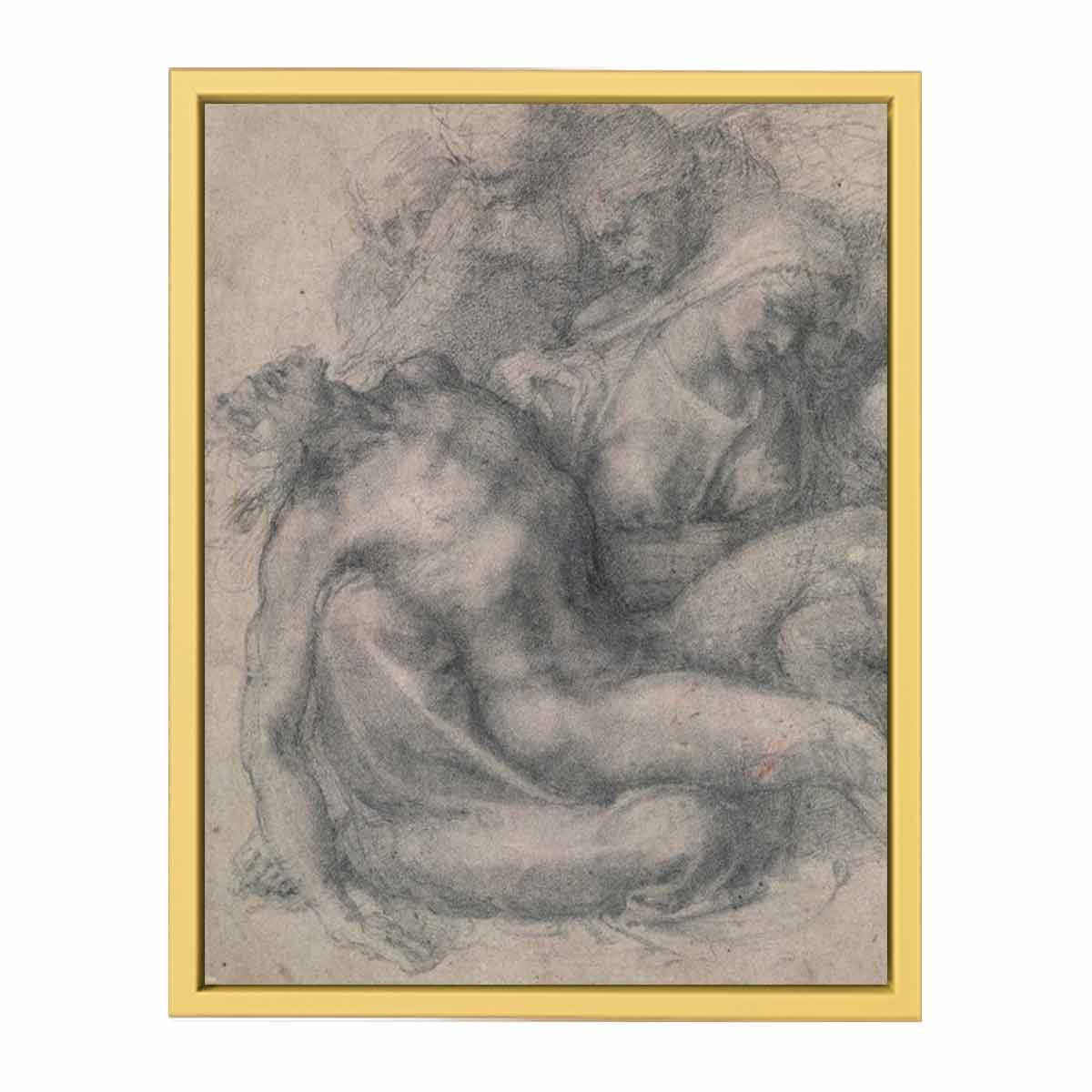 The Lamentation of Christ (recto) By Michelangelo Buonarroti