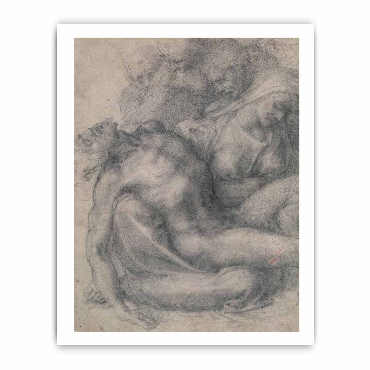 The Lamentation of Christ (recto) By Michelangelo Buonarroti