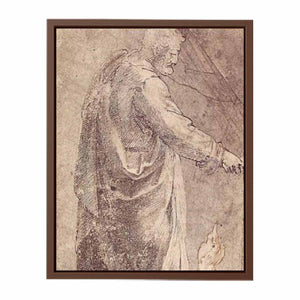 Male Figure after Masaccio, Arm Studies (recto) By Michelangelo Buonarroti