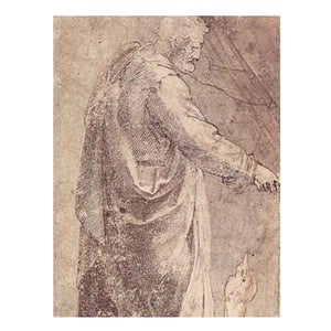 Male Figure after Masaccio, Arm Studies (recto)