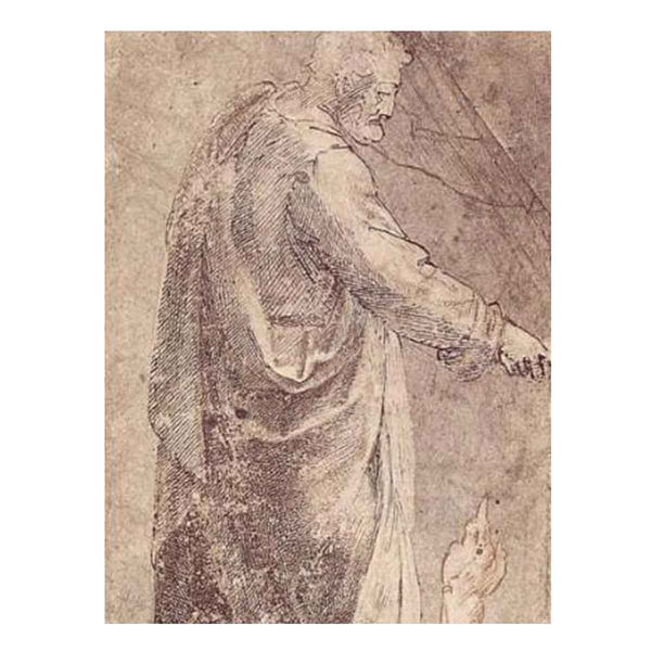 Male Figure after Masaccio, Arm Studies (recto)