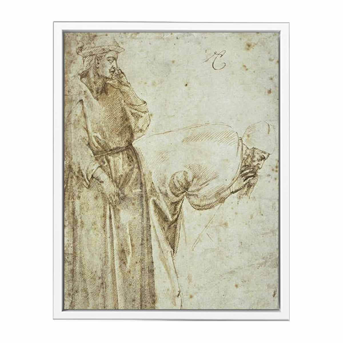 Michelangelo Buonarroti, copia dalla cappella peruzzi di giotto