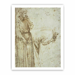 Michelangelo Buonarroti, copia dalla cappella peruzzi di giotto