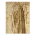 Three Standing Men in Wide Cloaks Turned to the Left (recto), c. 1492-1496 By Michelangelo Buonarroti