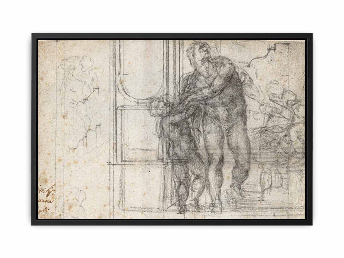 Aeneas with a Boy (recto) By Michelangelo Buonarroti
