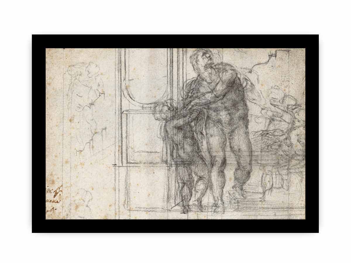 Aeneas with a Boy (recto) By Michelangelo Buonarroti