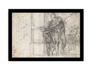Aeneas with a Boy (recto) By Michelangelo Buonarroti