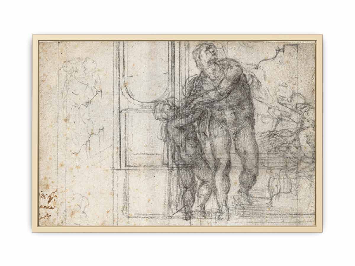 Aeneas with a Boy (recto) By Michelangelo Buonarroti