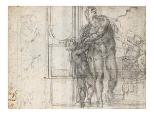 Aeneas with a Boy (recto) By Michelangelo Buonarroti