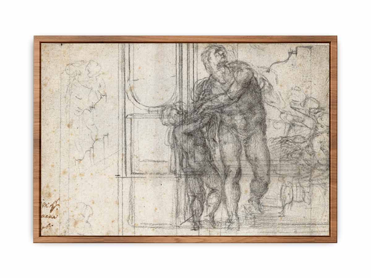 Aeneas with a Boy (recto) By Michelangelo Buonarroti