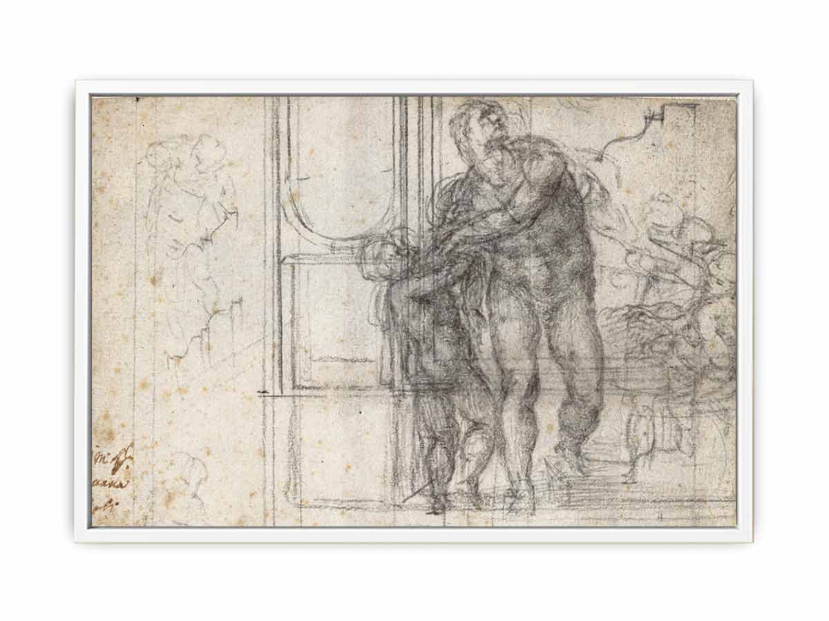 Aeneas with a Boy (recto) By Michelangelo Buonarroti