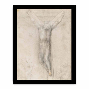 Christ on the Cross with the Virgin and St John (recto) By Michelangelo Buonarroti