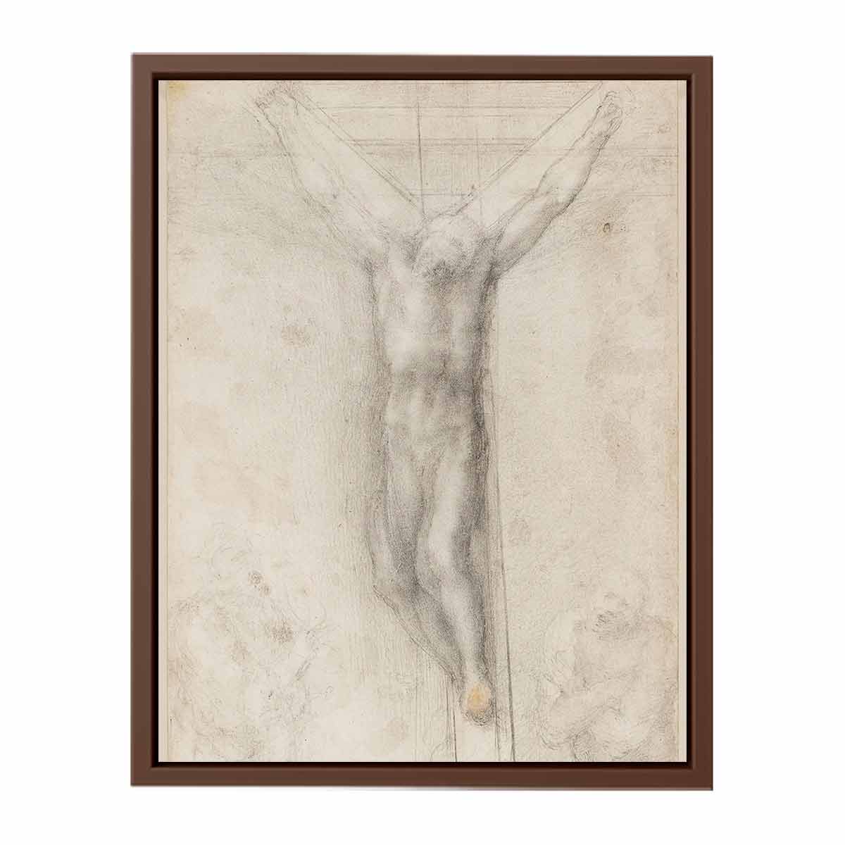 Christ on the Cross with the Virgin and St John (recto) By Michelangelo Buonarroti