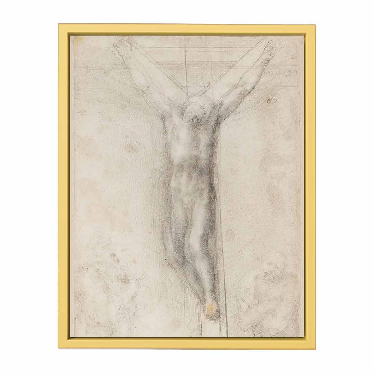 Christ on the Cross with the Virgin and St John (recto) By Michelangelo Buonarroti
