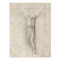 Christ on the Cross with the Virgin and St John (recto) By Michelangelo Buonarroti