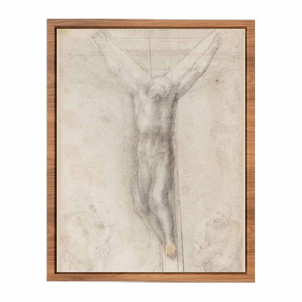 Christ on the Cross with the Virgin and St John (recto) By Michelangelo Buonarroti
