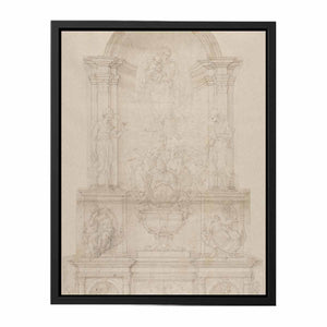Design for the Tomb of Pope Julius II della Rovere By Michelangelo Buonarroti