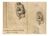 Sitting Nude Figures By Michelangelo Buonarroti artwork preview