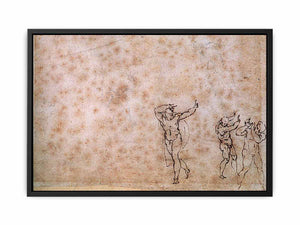 Study of Nude Figures By Michelangelo Buonarroti