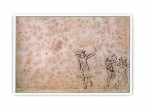 Study of Nude Figures By Michelangelo Buonarroti