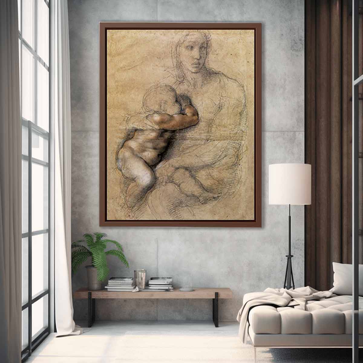 Madonna and Child 2 By Michelangelo Buonarroti