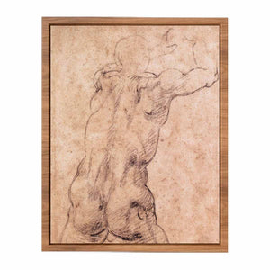 Kneeling Male Nude By Michelangelo Buonarroti