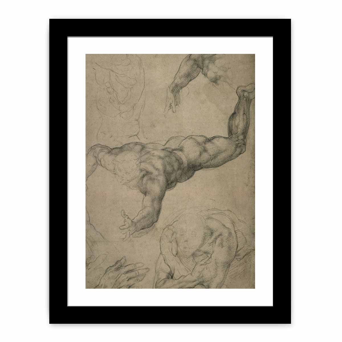 Studies for a Flying Angel (recto)
