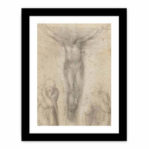 Christ on the Cross with the Virgin and St John 2 By Michelangelo Buonarroti